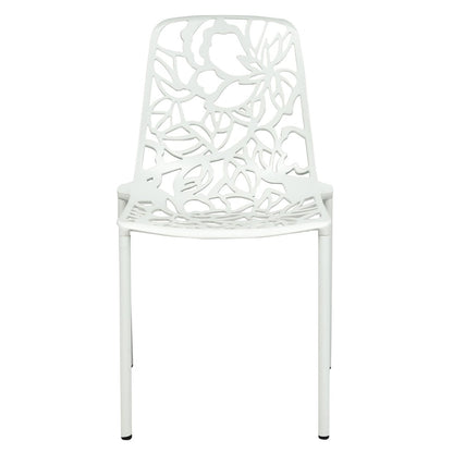 Modern Devon Aluminum Chair, Set of 2