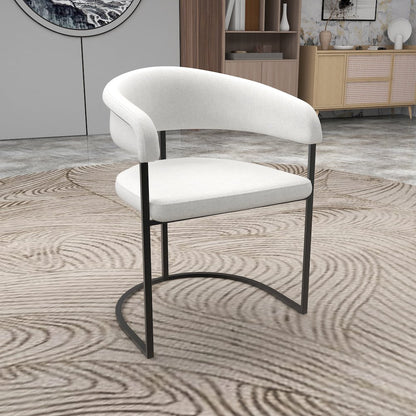 Aero Collection Modern Dining Chair in White