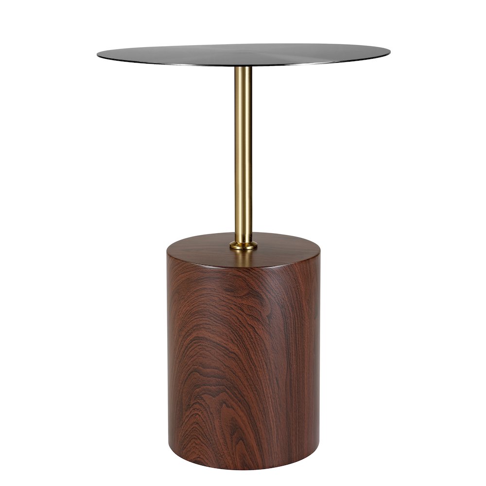 Malta Collection Modern End Table In Brown
