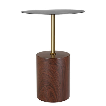Malta Collection Modern End Table In Brown