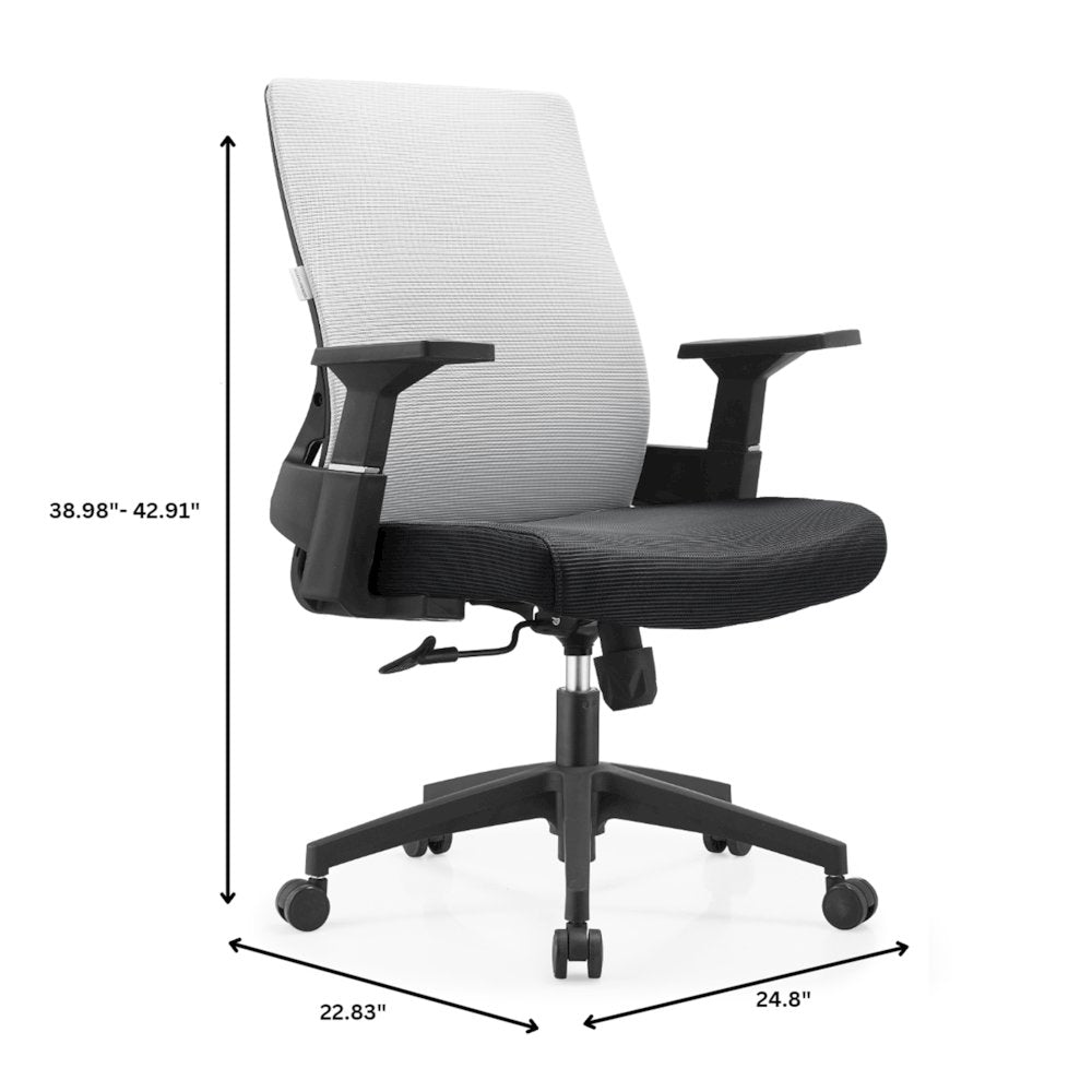 Office Brio Series Office Task Chair In White