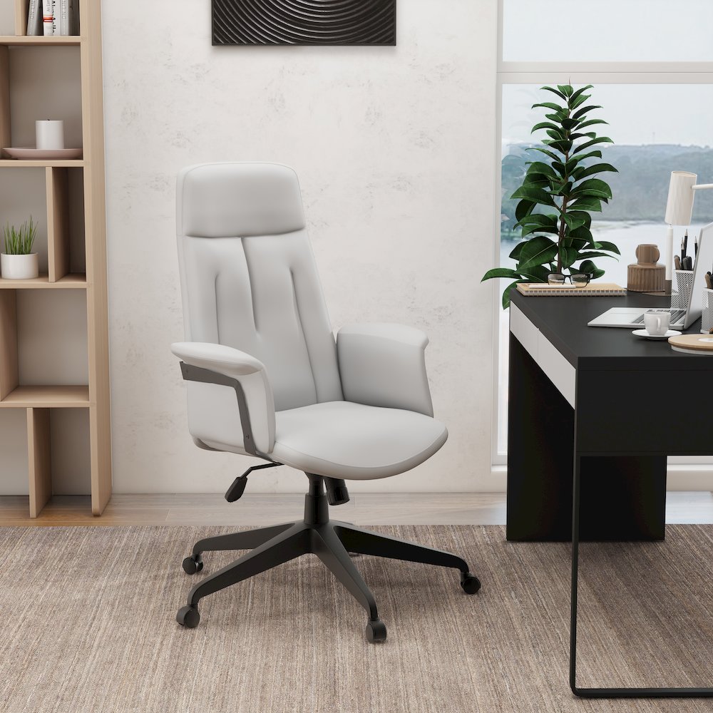 Inifini Collection Modern Office Chair In White