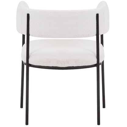 Gavin Series Modern Chair Black Frame in Light Brown Set of 4
