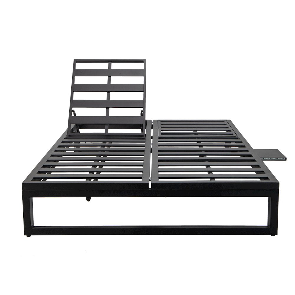 Chelsea Convertible Lounge Reclining Double Chaise With Cushions