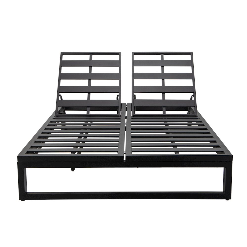 Chelsea Convertible Lounge Reclining Double Chaise With Cushions