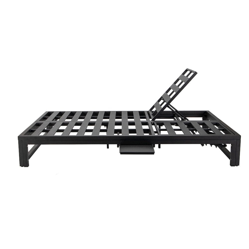 Chelsea Convertible Lounge Reclining Double Chaise With Cushions
