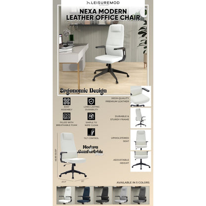 Nexa Collection Modern Office Chair In White