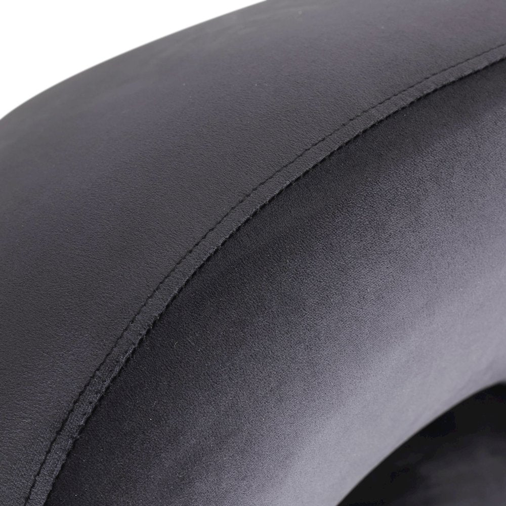 Faze Collection Modern Single Seater Sofa in Black Velvet