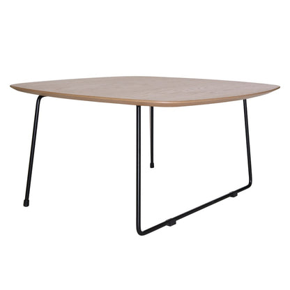 Pemborke Mid Century Modern Square Coffee Table in Natural Wood