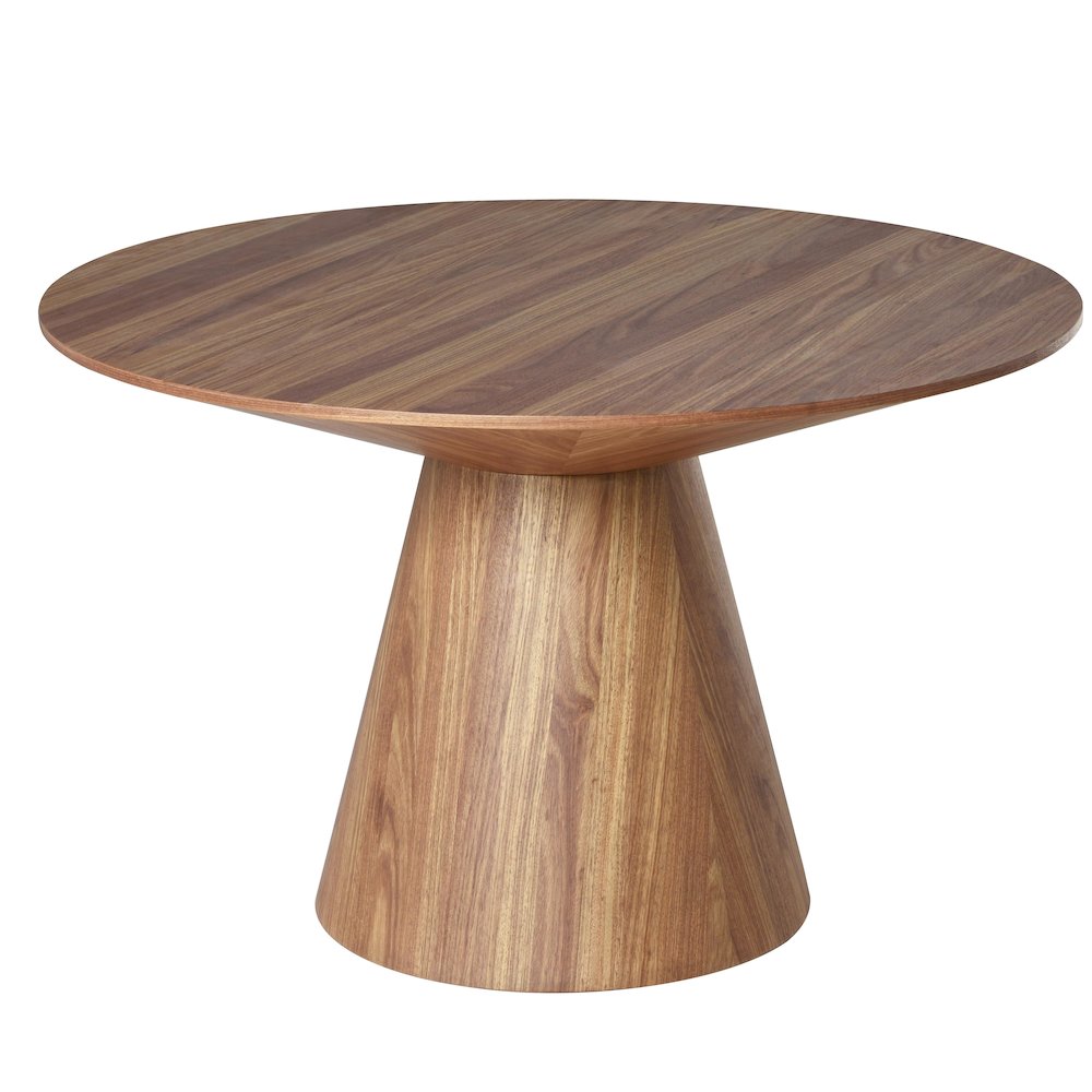 5-Piece Dining Set in Dark Walnut/Taupe