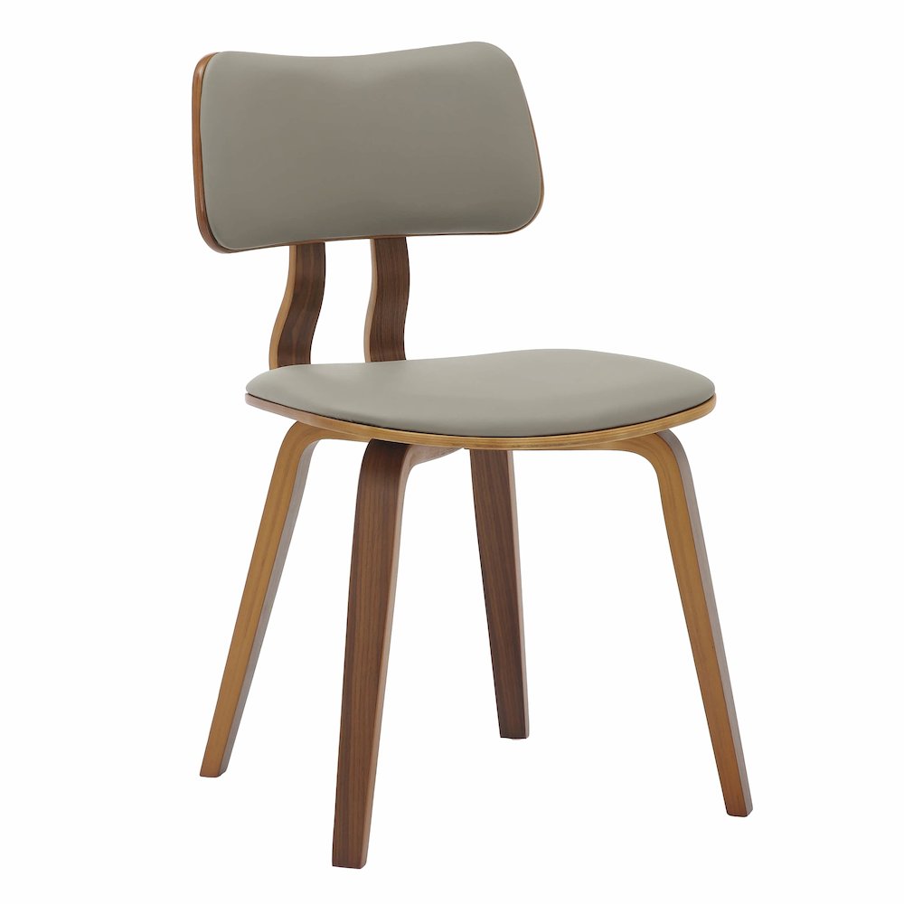 5-Piece Dining Set in Walnut/Light Grey