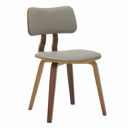 5-Piece Dining Set in Walnut/Light Grey