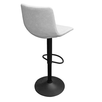 Tilbury Modern Adjustable Bar Stool in Light Grey