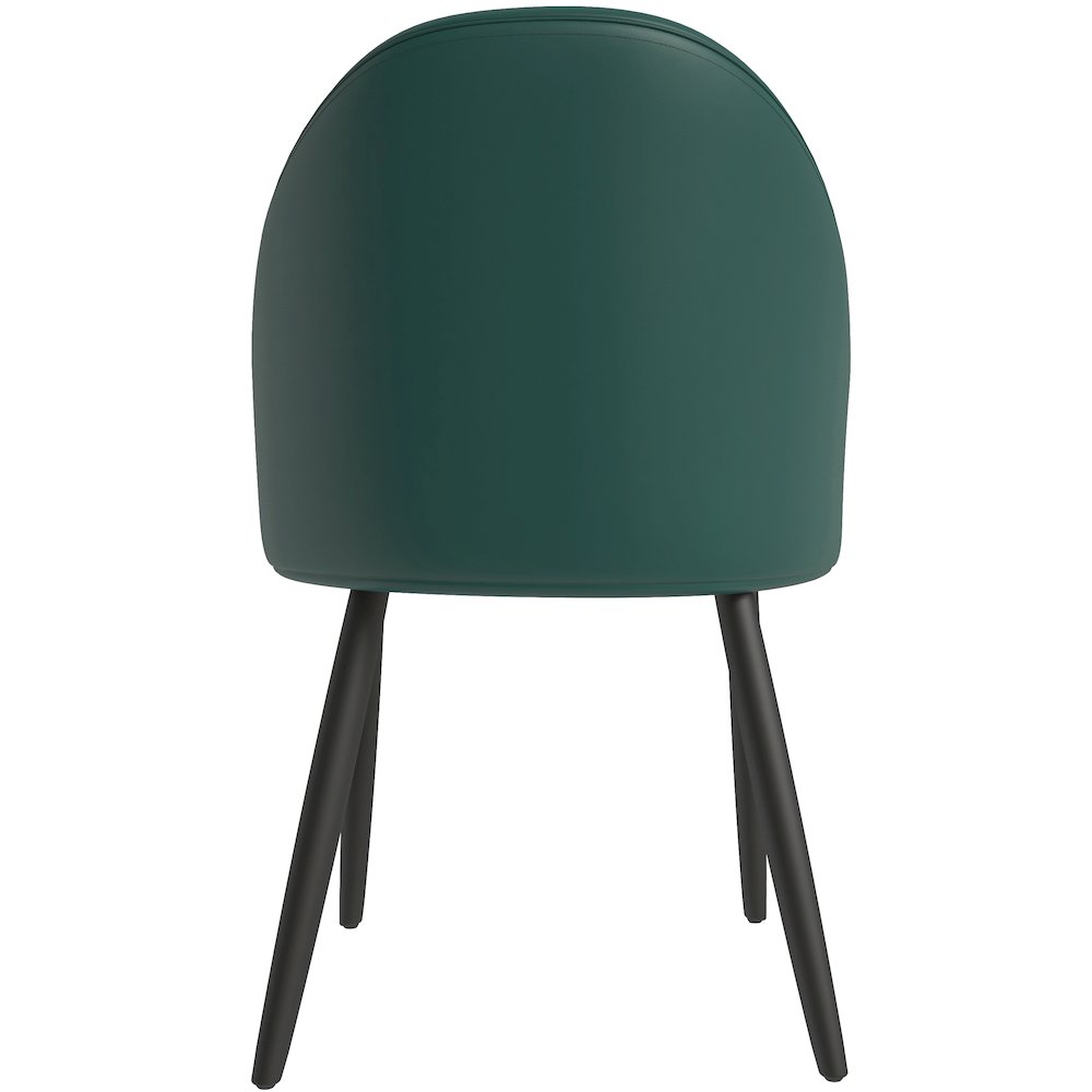 Paradiso Collection Modern Dining Seat in Green, with Light Grey Set of 2