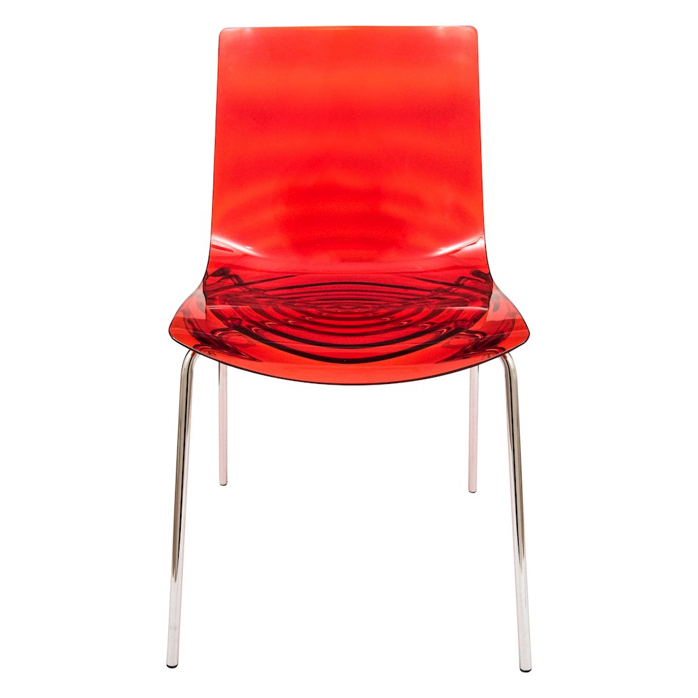 Astor Water Ripple Design Dining Chair Set of 2