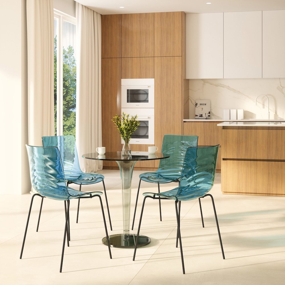 Astor Water Ripple Design Dining Chair