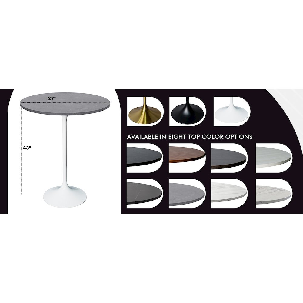 Verve Collection Modern Bar Height Table
