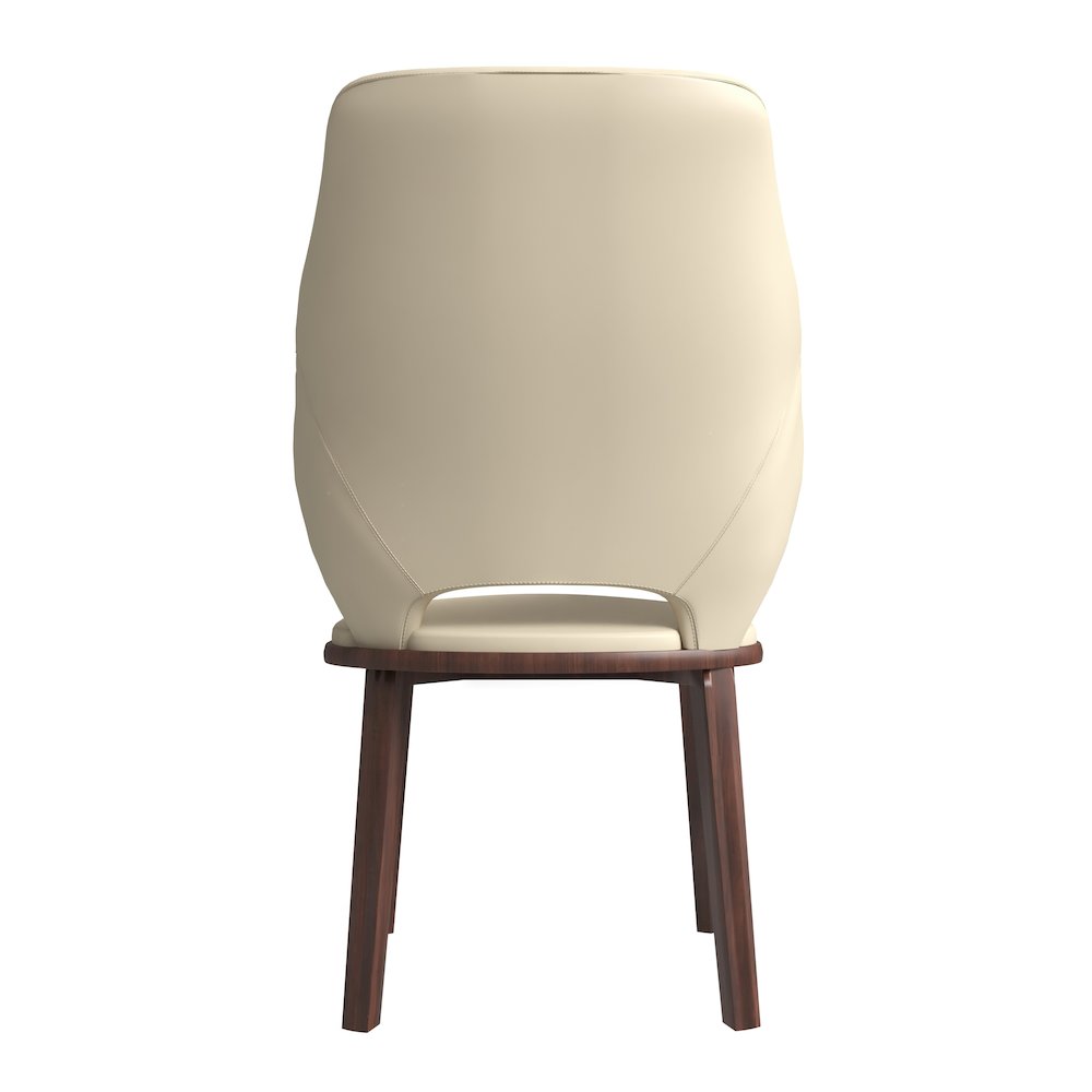 Vivara Collection Modern Dining Chair in Off White Set of 2