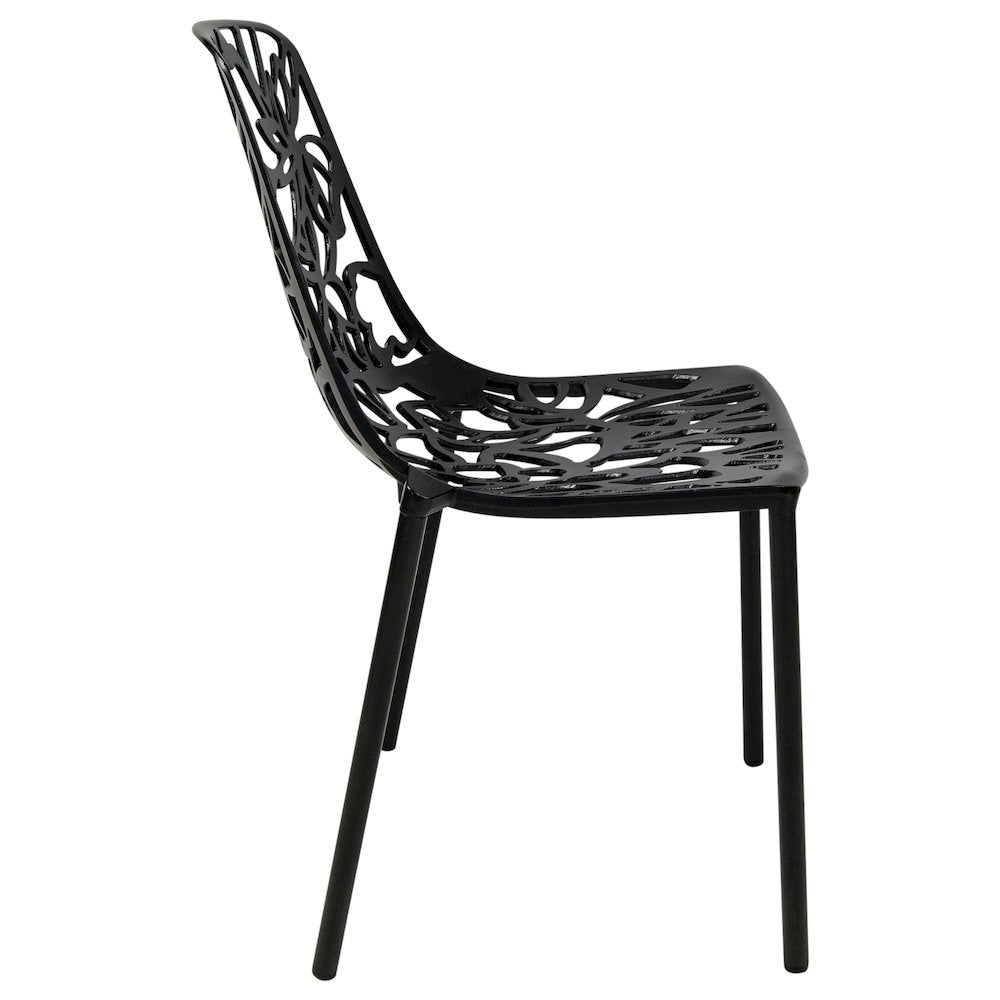 Modern Devon Aluminum Chair, Set of 2