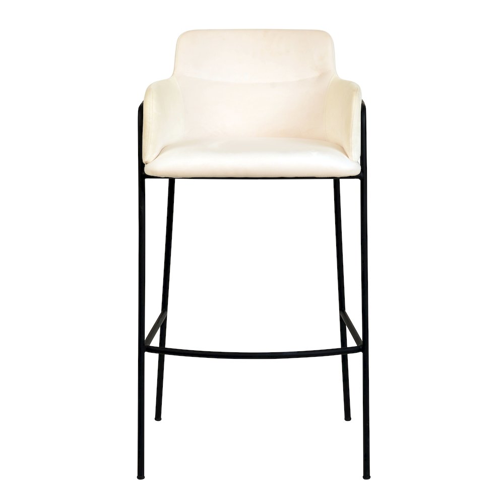 Axis Collection Modern Bar height Chair in Biege