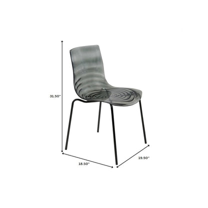 Astor Water Ripple Design Dining Chair
