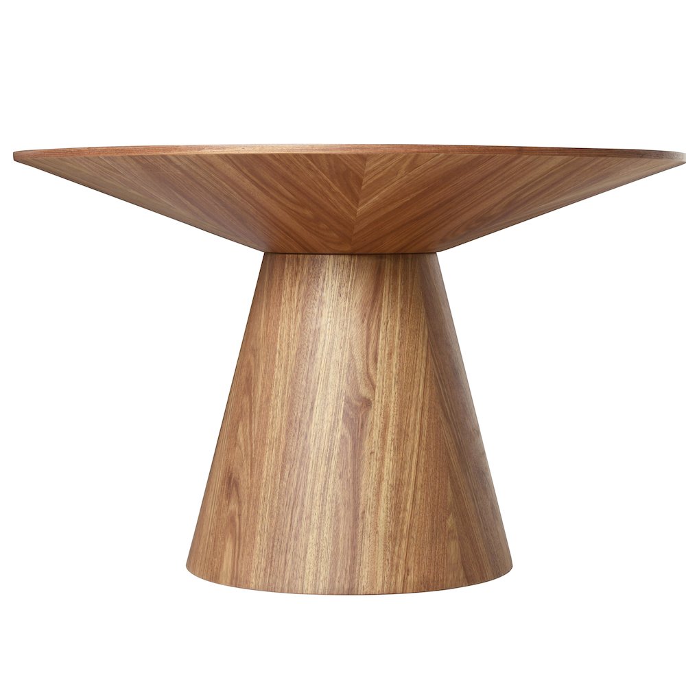 5-Piece Dining Set in Dark Walnut/Taupe