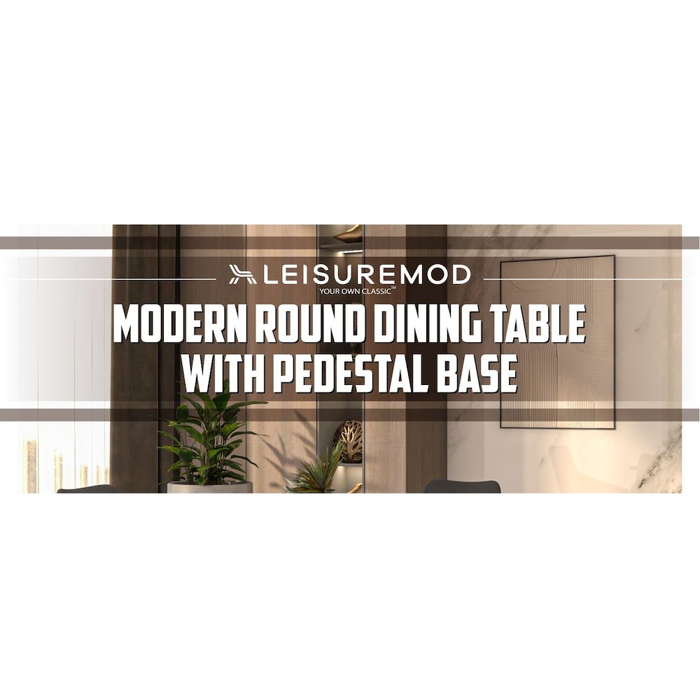 Bristol Mid-Century Modern Round Dining Table