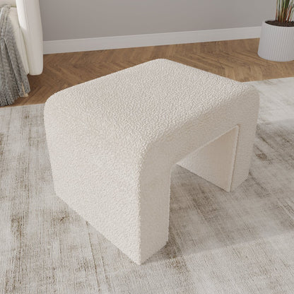 Vint 26” Bench Upholstered in Velvet Boucle