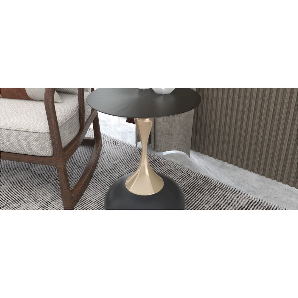 Euston Modern Wicker Dining Chair with Velvet Round Seat