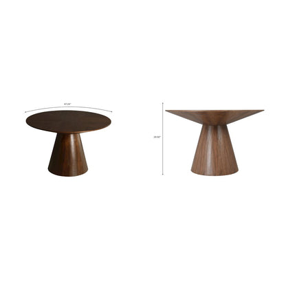 Fynix Collection Modern Dining Table In walnut