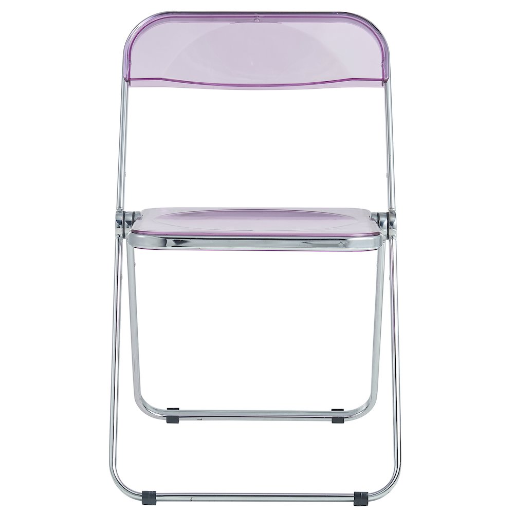 Lawrence Acrylic Folding Chair With Metal Frame