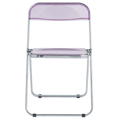 Lawrence Acrylic Folding Chair With Metal Frame