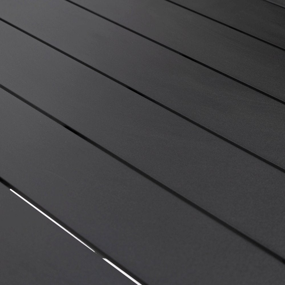Chelsea Aluminum Outdoor 87" Dining Table in Black