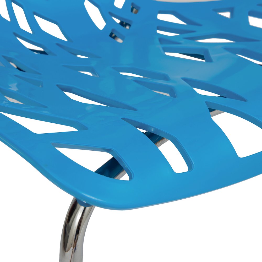 Modern Asbury Dining Chair w/ Chromed Legs