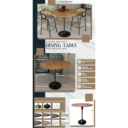Verve Collection Modern Bar Height Table