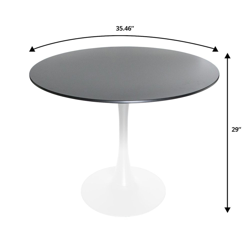 5-Piece Dining Set with 35" Round Dining Table