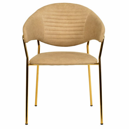 Bella Collection Modern Dining Chair in Taupe Set of 2