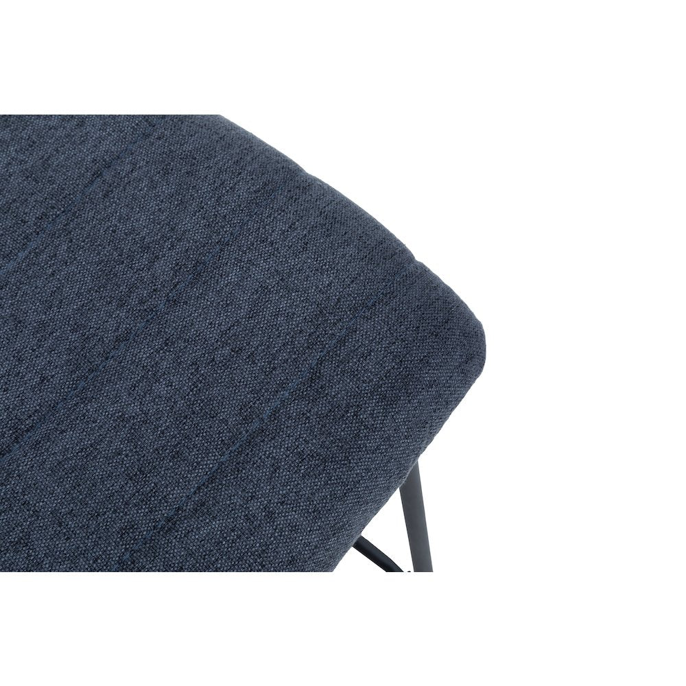 Zylar Series Office Guest Chair in Dark Blue Fabric