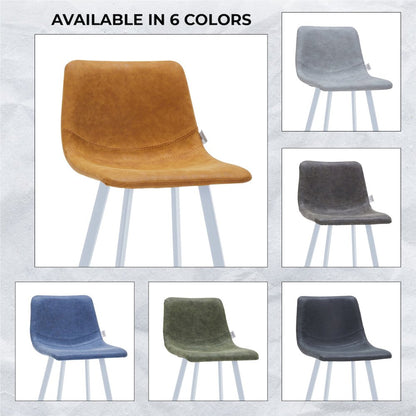 Elland - Bar stool - Light Brown - White Base