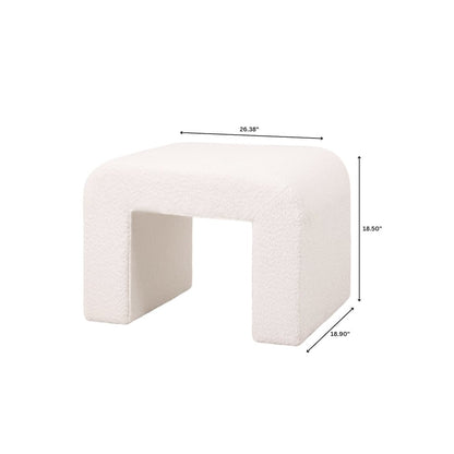 Vint 26” Bench Upholstered in Velvet Boucle