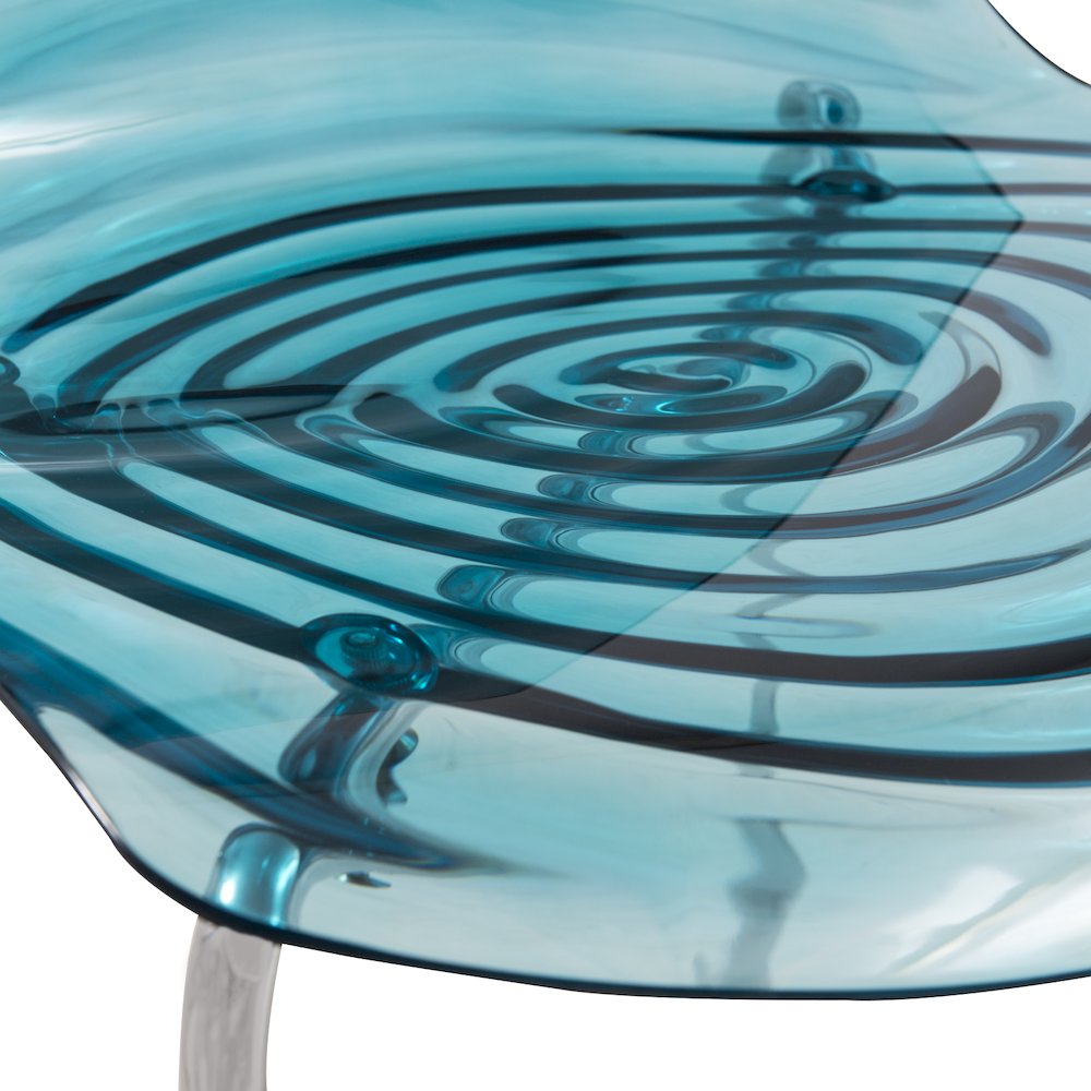Astor Water Ripple Design Dining Chair Set of 2