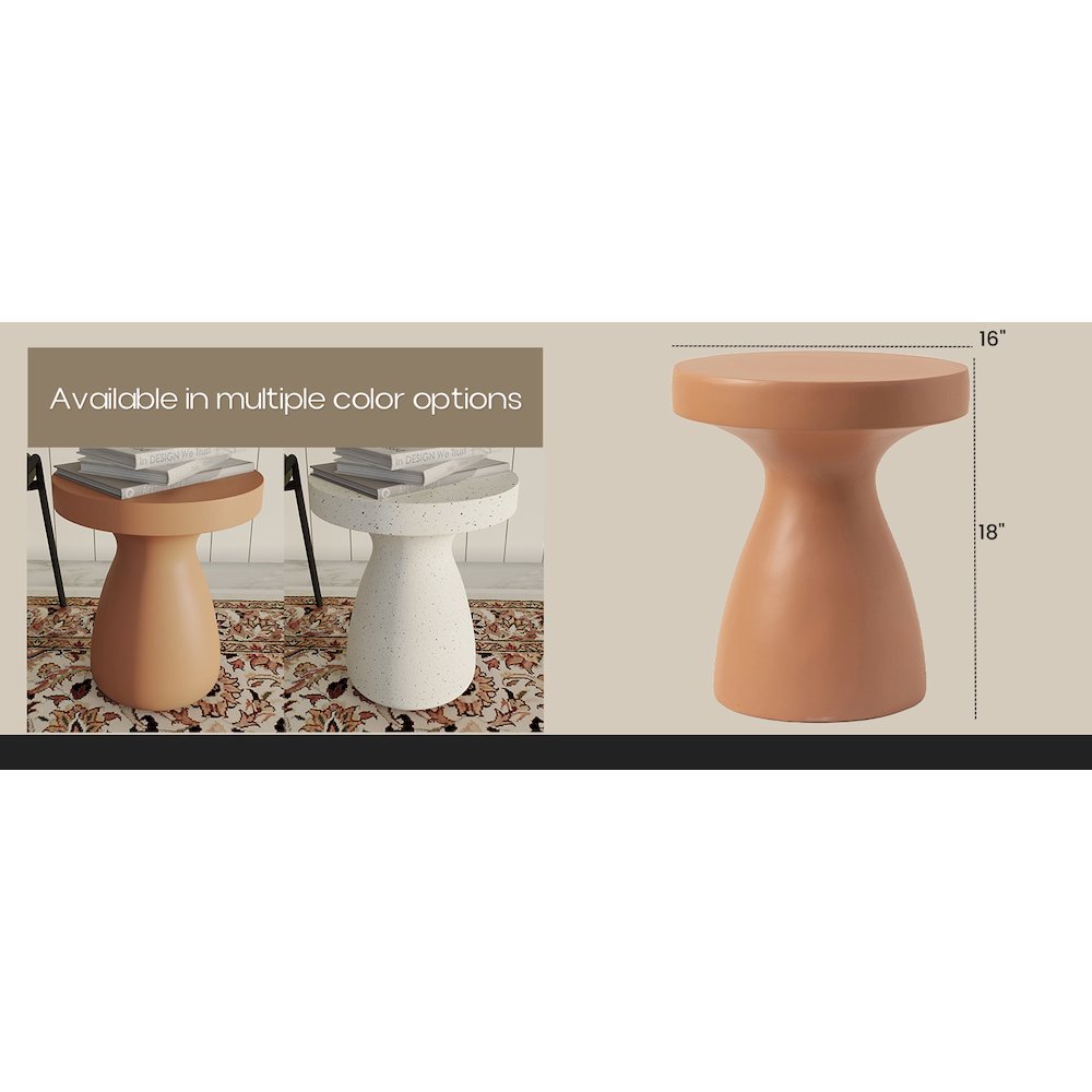 Modern Side End Table Wisp Series In Pink
