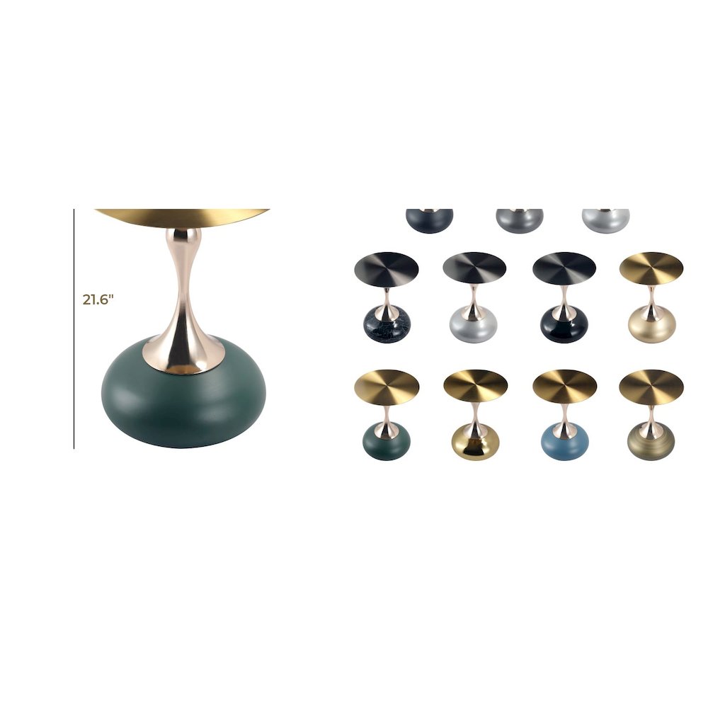 Savoy Collection Modern End Table In Green