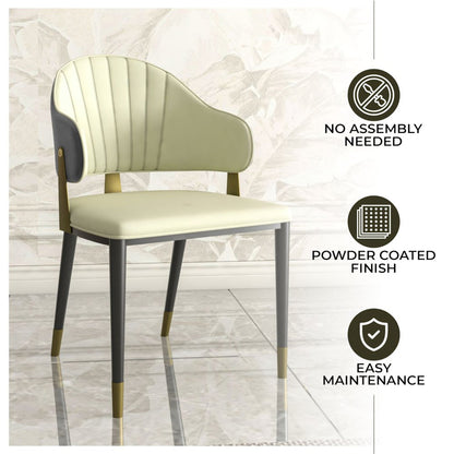Aria Series Modern Dining Chair in Grey