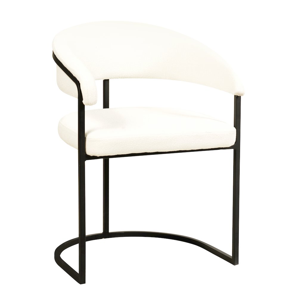 Aero Collection Modern Dining Chair in White