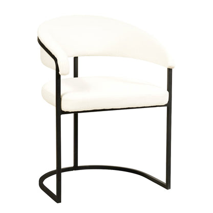 Aero Collection Modern Dining Chair in White