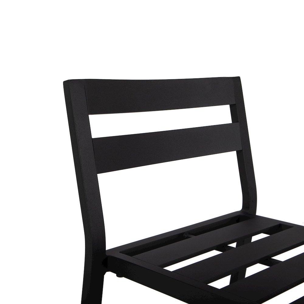 Chelsea Collection Modern Aluminum Outdoor Bar Chair Set of 2
