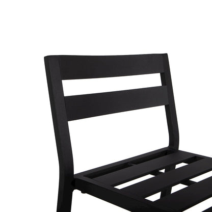 Chelsea Collection Modern Aluminum Outdoor Bar Chair Set of 2