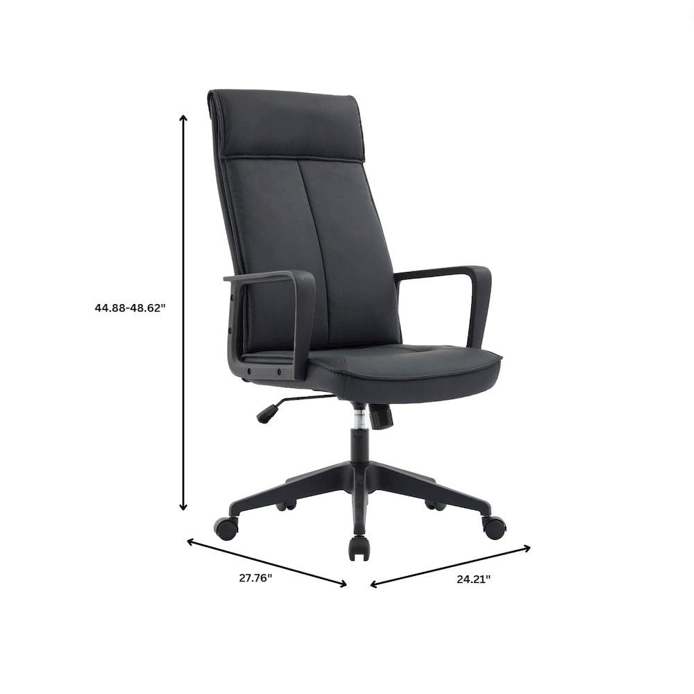 Aiaria Collection Modern Office Chair In Black