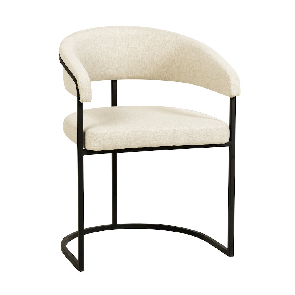 Aero Collection Modern Dining Chair in Oatmeal